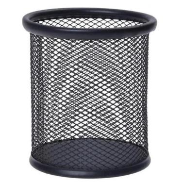 Imagem de Cesto Telado Organizador Porta Caneta Aramado Redondo 10 Cm