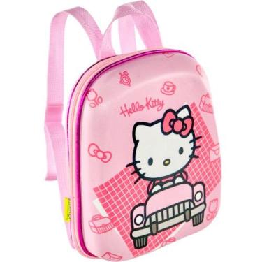 Imagem de Mochila Infantil Hello Kitty Escola Menina Tamanho P Rosa - MAX TOY
