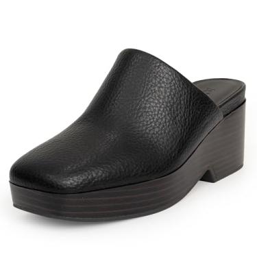 Imagem de Aerosoles Tamanco feminino Chata, Couro sintético caído preto, 39