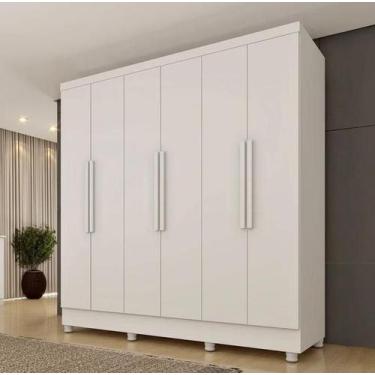 Imagem de Guarda Roupa Bariloche Sem Espelho Com Pés - Móveis Tcil - Tcil Móveis