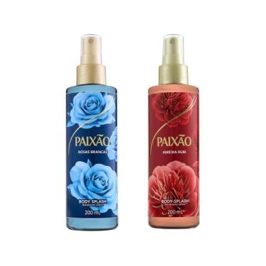 Imagem de Kit Body Splash Paixão Rosas Brancas + Ameixa Rubi 200ml