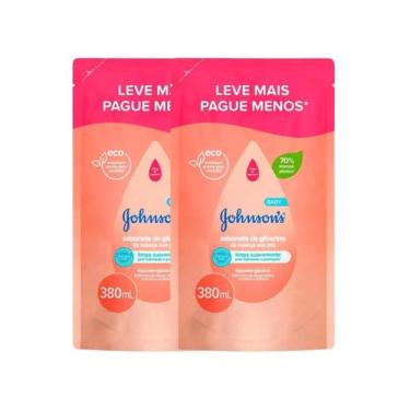 Imagem de Kit 2 Sabonete Líquido Glicerina Refil 380Ml Johnson'S Baby