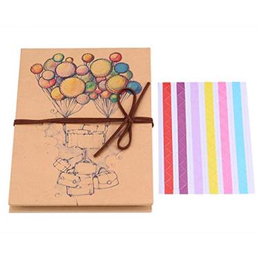 Imagem de Acordeão Dobrável Estilo Vintage Cover Capa Diy álbum de Scrapbook Memories Photo Storage Presente para o Aniversário do Dia Dos Namorados