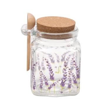 Imagem de LYOR - Pote Quadrado com Tampa e Colher Provence 290ml Vidro