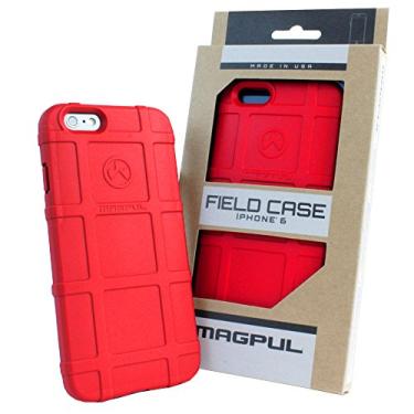 Imagem de Capa para iPhone 6/iPhone 6s, com TJS [protetor de tela de vidro temperado] Magpul [campo] Capa de polímero MAG484 Compatível com embalagem de varejo Apple iPhone 6/iPhone 6s 4,7", Vermelho