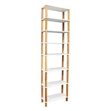 Imagem de Evolukit Estante 60 cm Branco - 6 Prateleiras Modernas para Livros e Artigos Decorativos
