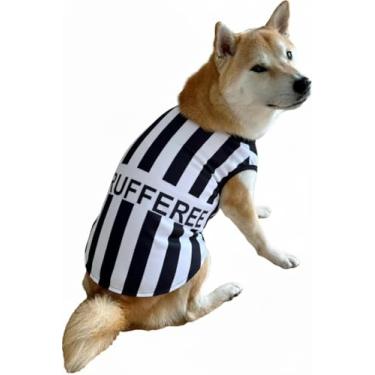 Imagem de ComfyCamper Capa de árbitro esportivo preto e branco - XXL cosplay Rufferee fantasias de Halloween Natal, M