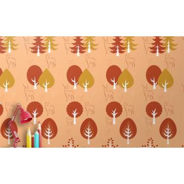 Imagem de Rolo Papel de Parede Auto Adesivo Lavável Full-HD Interno ou Externo Flores e Floral(1,0 x 0,47 metros,10)