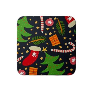 Imagem de Ladrilho Decorativo de Cerâmica Natalina Com Estampa Alegre