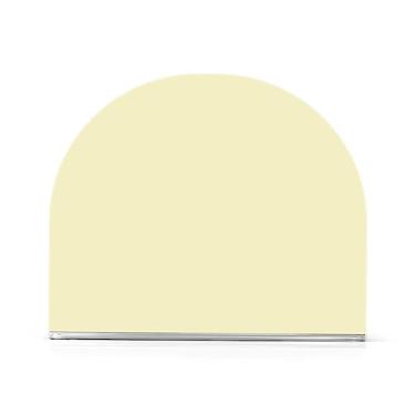 Imagem de Organizador de guardanapos de acrílico de chiffon limão, dispensador de guardanapos de restaurante em forma de U, serve para 50-60 guardanapos, suportes de toalhas de papel