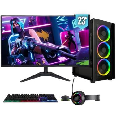 Imagem de PC Gamer Completo BluePC FORCE, AMD Ryzen 5, Radeon RX, 16GB DDR4, SSD 1TB, Fonte 500W, Monitor LED 23" - PGBP-FOR115