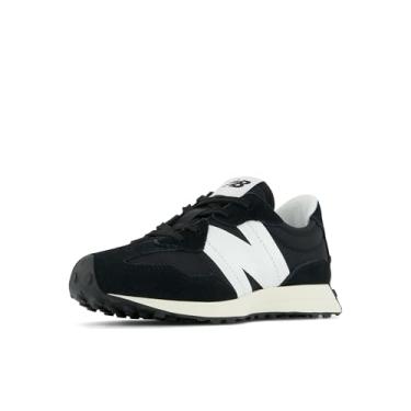 Imagem de New Balance Tênis infantil unissex 327 V1, Preto/branco, 16