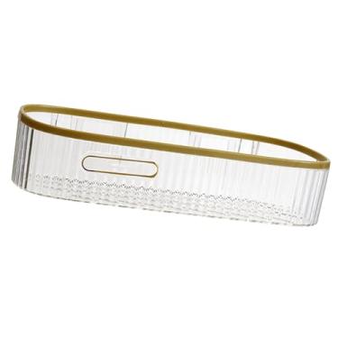 Imagem de Fafeicy Rack de Armazenamento Compacto Montado na Parede, Prateleira de Plástico Sem Perfuração, Economia de Espaço para Organização de Banheiro e Uso Versátil (Faixa Longa - Transparente)