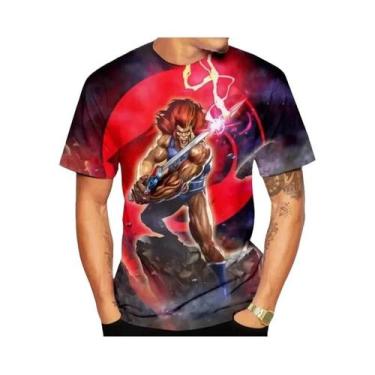 Imagem de Anime ThunderCats 3D Camiseta clássica Camisa de guerra Moda masculina
