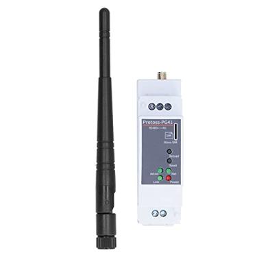 Imagem de Servidor serial Ethernet RS485 a 4G DTU montagem em trilho CAT1 5 modo 13 frequência 9 50 V DC dispositivo serial de rede de nível industrial para aplicações remotas de IoT