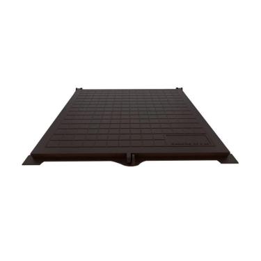 Imagem de Tampão Articulado S Rebaixo Passagem Inspeção Marrom 60x60cm