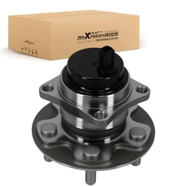 Imagem de maXpeedingrods Conjunto de rolamento e cubo de roda traseira 512403 para Pontiac Vibe 2009-2010, para Toyota Corolla 2009-2019, para Toyota Matrix 2009-2014 1,8L com ABS