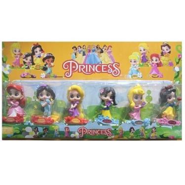 Imagem de Brinquedo Mini Bonecas Miniaturas Princesas da Disney