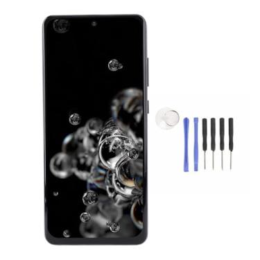 Imagem de EBTOOLS Substituição de Tela LCD de 6,9 ​​polegadas para S20 Ultra, Resolução 1440x3200px 3D Touch 120Hz Taxa de Atualização Com Kit de Ferramentas de Reparo, para S (BLACK)
