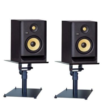 Imagem de Par Mini Pedestal Suporte Mesa p/Monitor De Referência KRK - Aj Som  A