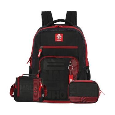 Imagem de Mochila de Costas Lancheira Térmica Estojo Box Enaldinho - Luxcel