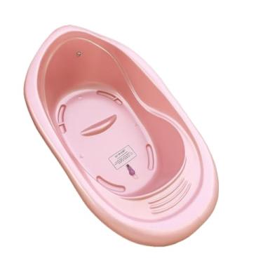 Imagem de Banheira Inflável Portátil Resistente 22L Conforto e Segurança para Casa Viagem Praia(Rosa)