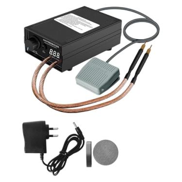 Imagem de KiBcsLic Acessórios para soldador de pontos, operado por pedal, robusto, leve, para projetos DIY, para chapas de 0,1 mm a 0,3 mm, portátil, multifuncional,