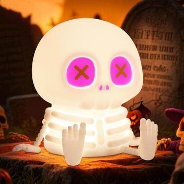 Imagem de Ammonite Luz noturna para berçário, lindo candeeiro de cavalo de silicone para crianças, luz noturna de berçário de silicone macio, lâmpada de toque de LED USB, decoração de quarto como presente de