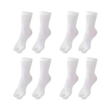 Imagem de Sandalhas De Algodão Respirável Unissex, Chinelo De Dois Dedos, Meias 