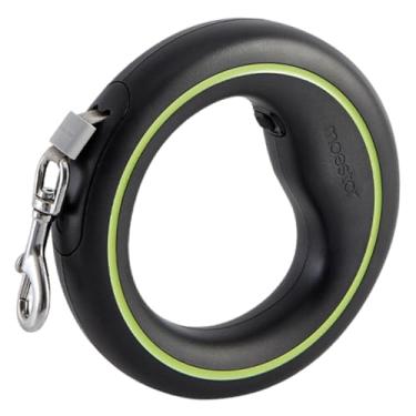 Imagem de IEUDNS Guia retrátil para cães, guia retrátil prática e ergonômica para animais de estimação, corda de tração para cães, Preto Verde