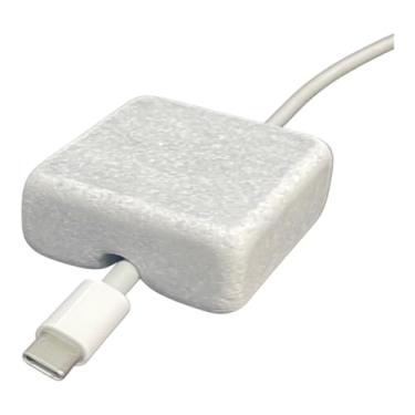 Imagem de Suporte de cabo feito à mão por Craftsman Sroneworks – Suporte de cabo – Suporte de gerenciamento de cabos – Organizador de cabos – Suporte de cabo de mesa – Suporte de cabo – Arrumado – Mármore