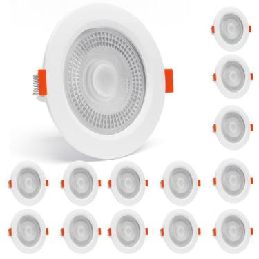 Imagem de Kit 15 Spot LED Branco Frio 6500K 7W Embutir Redondo Bivolt Iluminação