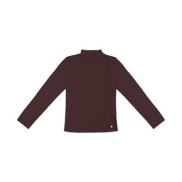 Imagem de Blusa Feminina Gola Alta Rovitex Marrom-Feminino