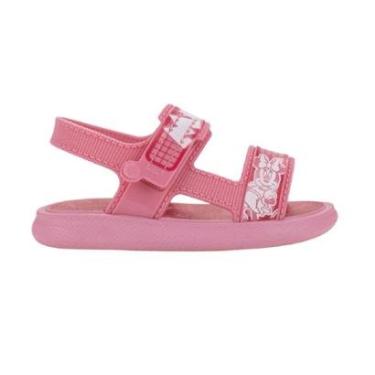 Imagem de Sandália Rasteira Infantil Menina Grendene Disney Tour 23272 Rosa-Feminino