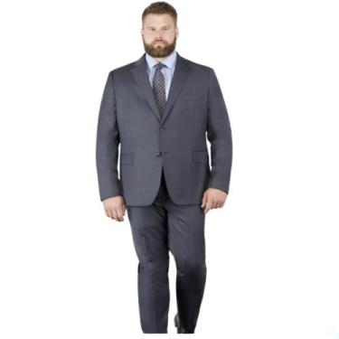 Imagem de Terno Plus Size Masculino Elegante Qualidade - Fressart, Cinza escuro,