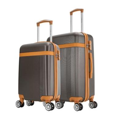 Imagem de Kit de malas de viagem P/M Bruges Swiss Move, Marrom