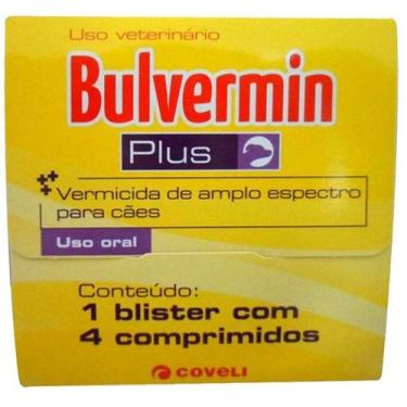Imagem de Bulvermin Plus Cartela com 4 Comprimidos - Coveli