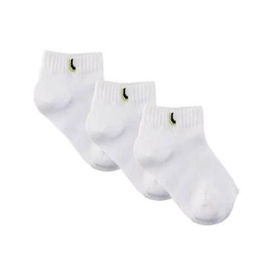 Imagem de Kit 3 Pares de Meias Brancas Lupo 02725-089 Infantil, Sortida, M (24/2