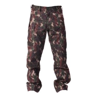 Imagem de Calça militar tatica reforçada tecido ripstop milisport, Camuflado, 44