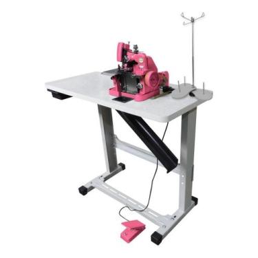Imagem de Máquina De Costura Overlock Semi Industrial  Gn-1 Com Mesa - Silversta