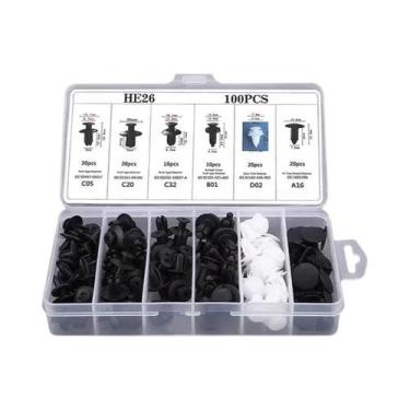 Imagem de Kit De Clipes De Fixação Automotivos De Vários Tamanhos 100/50PCS Para
