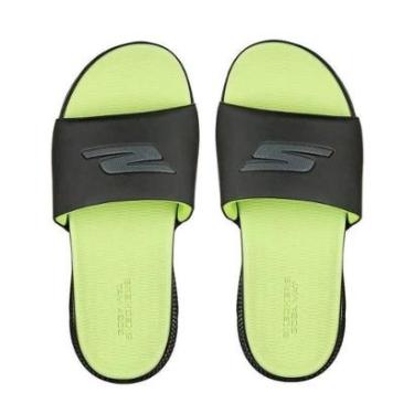 Imagem de Chinelo Masculino Skechers Slide Go Consistent Verde 229030-Masculino