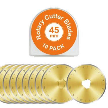Imagem de Lâminas para Cortador Rotativo SSPONT 45mm Revestidas com Titânio Paco