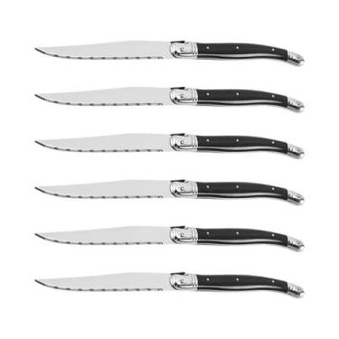 Imagem de Conjunto De Facas De Carne Em Aço Inoxidável Com Lâmina Serrilhada Par