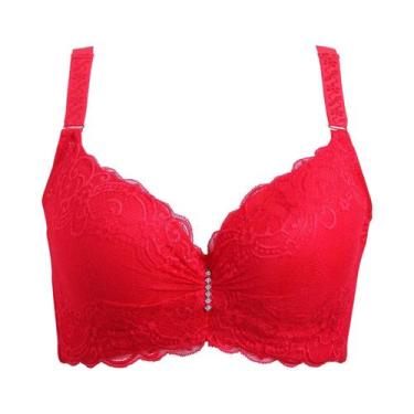 Imagem de Sutiã Ajustável Com Renda E Aro De Aço Para Mulheres, Modelo Oversized