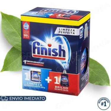 Imagem de Kit Finish Detergente em Pó 450g e Secante 250ml para Lava Louças Orig
