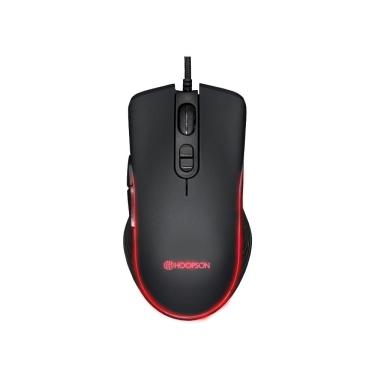Imagem de Mouse Gamer Hoopson Omron DPI com Led RGB Preto MSG-202