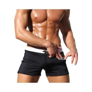 Imagem de Shorts De Natação Masculinos De Secagem Rápida E Respiráveis Com Cintu