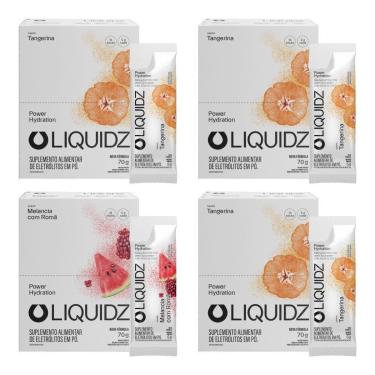 Imagem de LIQUIDZ - Eletrólitos Zero Açúcar Tangerina | Melancia - 4Cx - 56 Sachês-Unissex