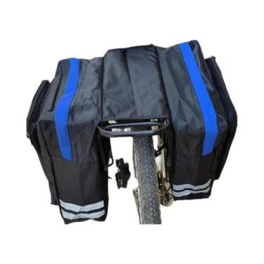 Imagem de Bolsa De Transporte Traseira Para Bicicleta De Alta Capacidade, Dupla 